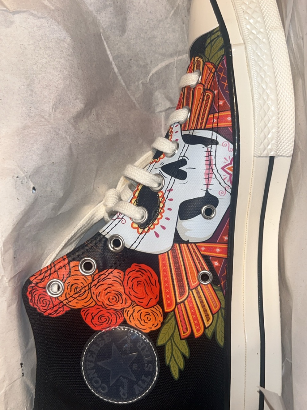 Converse Chuck 70 High Dia De Los Muertos Size 9.5 DS